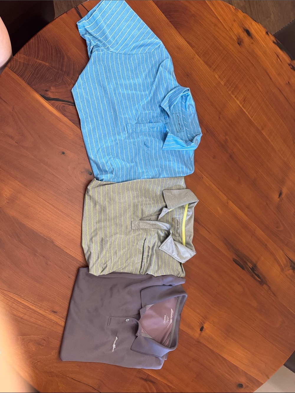 Eddie Bauer Mens Polo Bundle - Blue, Green, Gray